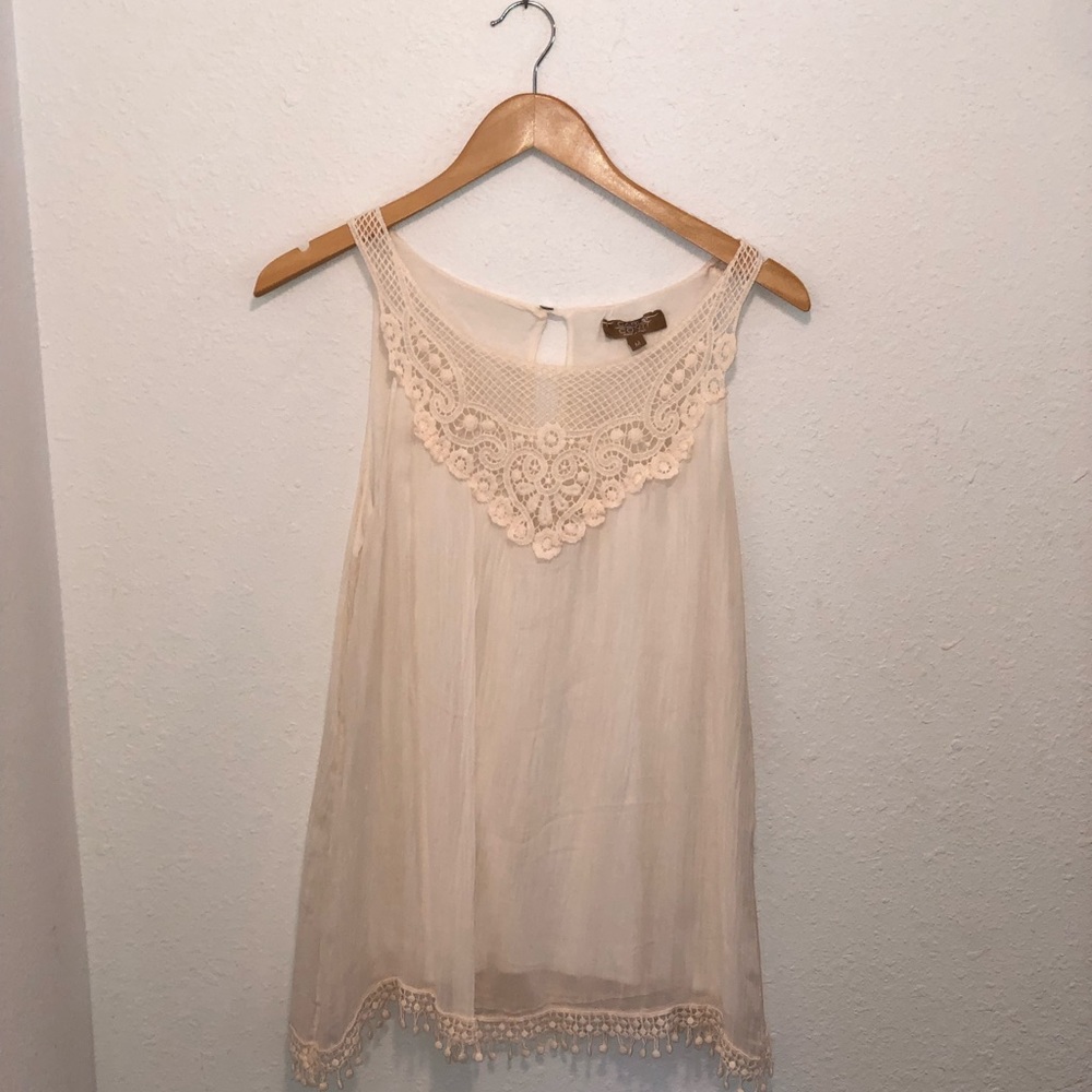 Sleeveless Silk Blouse